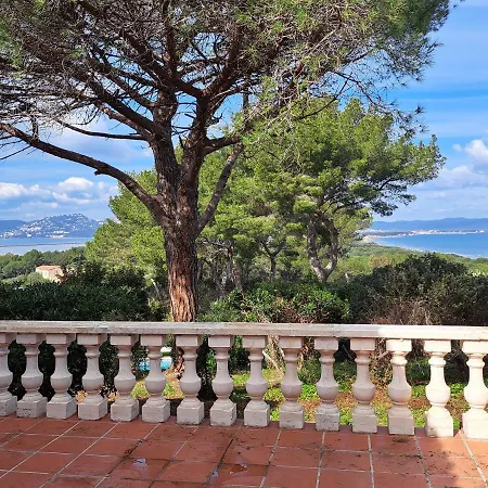 Bastide Presqu Ile De Giens Superbe Vue Piscine Villa Hyeres