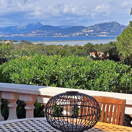 Bastide Presqu Ile De Giens Superbe Vue Piscine * Hyeres