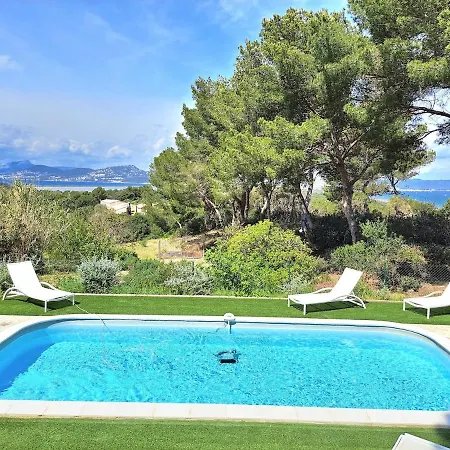 Bastide Presqu Ile De Giens Superbe Vue Piscine * Hyères